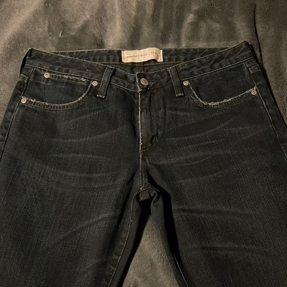 Paper Denim Cloth jeans size 29. Flare.  Dark Blue. Whiskering.
